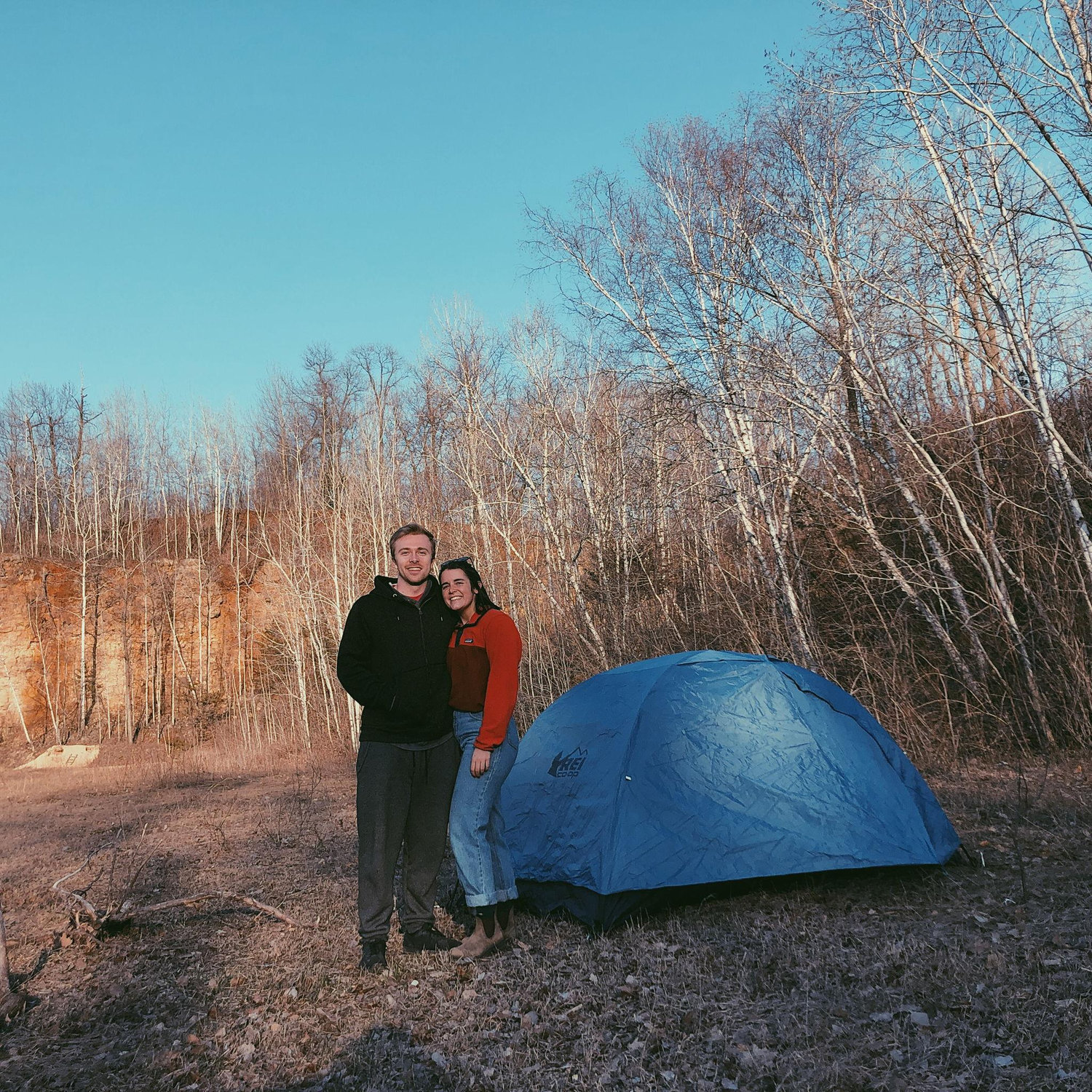 1st (and last) time jake goes camping w/ katie!