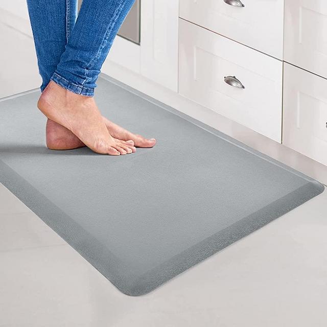 Art3d Anti Fatigue Mat - 1/2 Inch Cushioned Kitchen Mats - Non Slip Foam Comfort Cushion for Standing Desk, Office or Garage Floor (17.3"x28", Dark Grey)