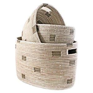 Nesting Handmade Woven Storage Basket Set