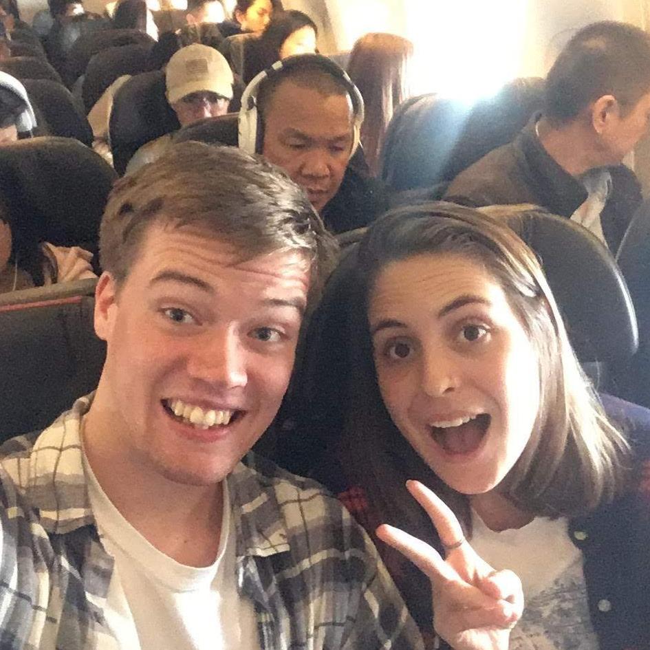 On our way to Malaysia! Traveling with your best friend is awesome!