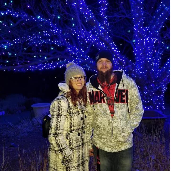 At the Botanical Gardens in Denver. The lights were so beautiful!