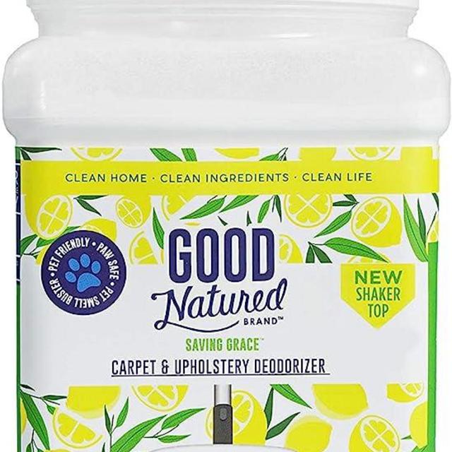 Good Natured Brand Natural Carpet Freshener Powder | Upholstery & Carpet Cleaner | Pet Carpet Vacuum Deodorizer | Fresh Eucalyptus & Lemon Scent | Odor Eliminator | Freshens Homes and Pet Odors -70oz
