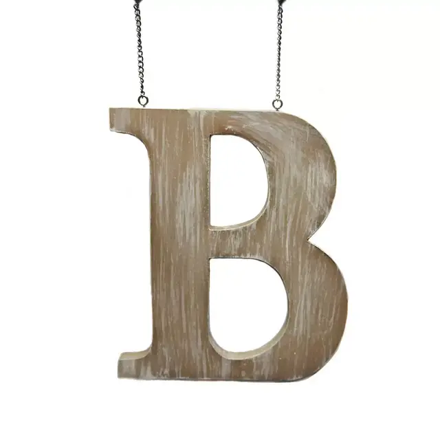 Bee & Willow™ Home Monogram Letter "B" Wood Door Hanger