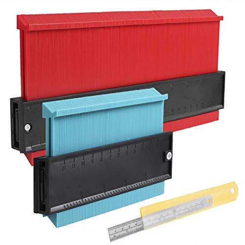 [Upgrade Version]2 Pieces Contour Gauge 5" and 10" Widen Contour Duplications Gauge Profile Copy Tool Shape Measuring for Corners and Contoured