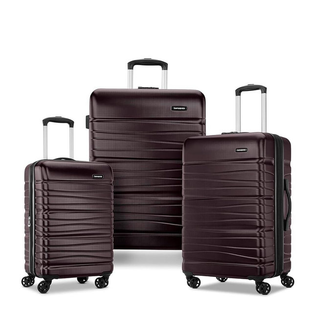 Samsonite Evolve Se Hardside Expandable Luggage with Double Spinner Wheels, Cordovan, 3PC Set (CO/M/L)