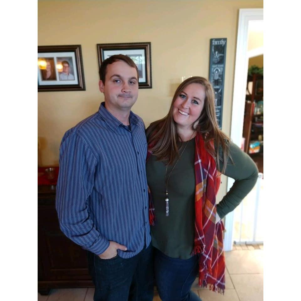 Tyler came to Heather's family's house for Thanksgiving!