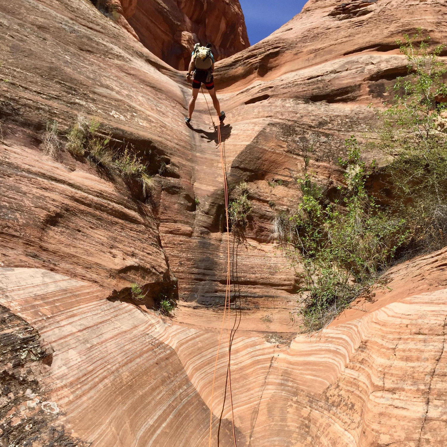 Spencer Canyon, where some teenagers put our canyoneering skills to shame
