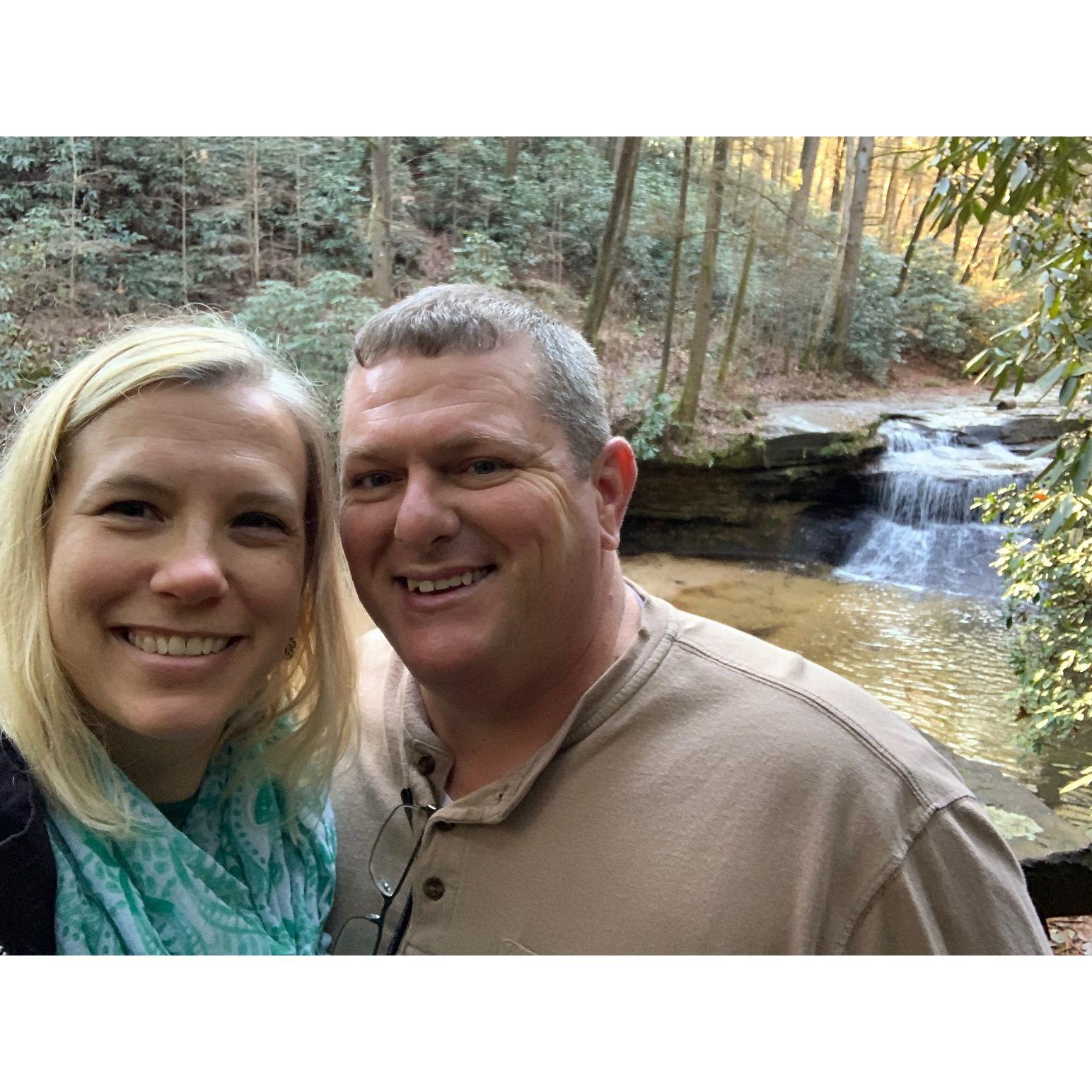 Our only hike together at the Gorge which is minutes from Derick's place