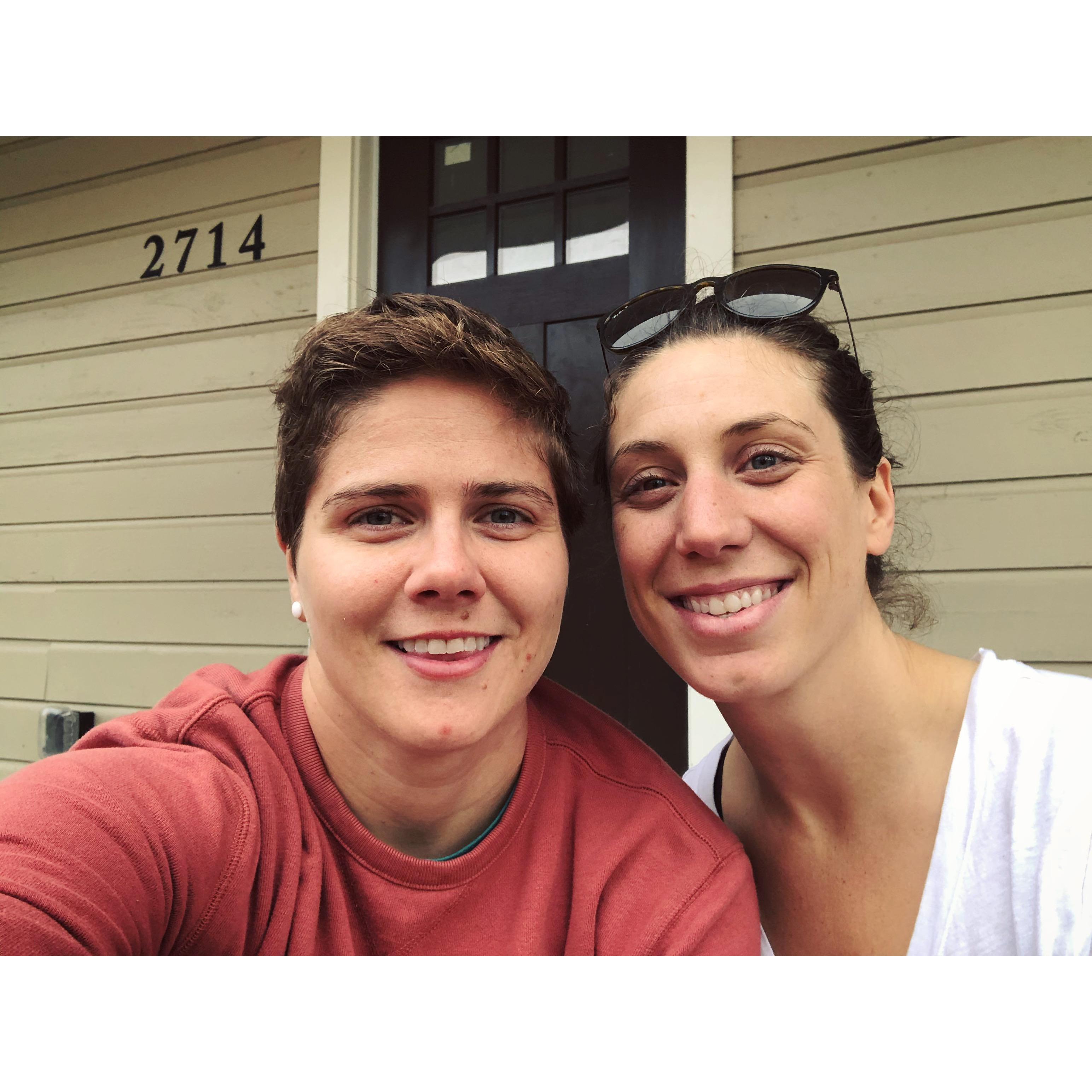 First pic of us after buying our new house in Durham