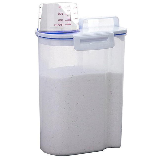 Laundry Detergent Dispenser, 70oz Scent Booster Beads Dispenser for Laundry Room Storage, Laundry Detergent Holder with Lids, Rice Dispenser, Container Suitable for Laundry Beads, Oatmeal, Pet Food