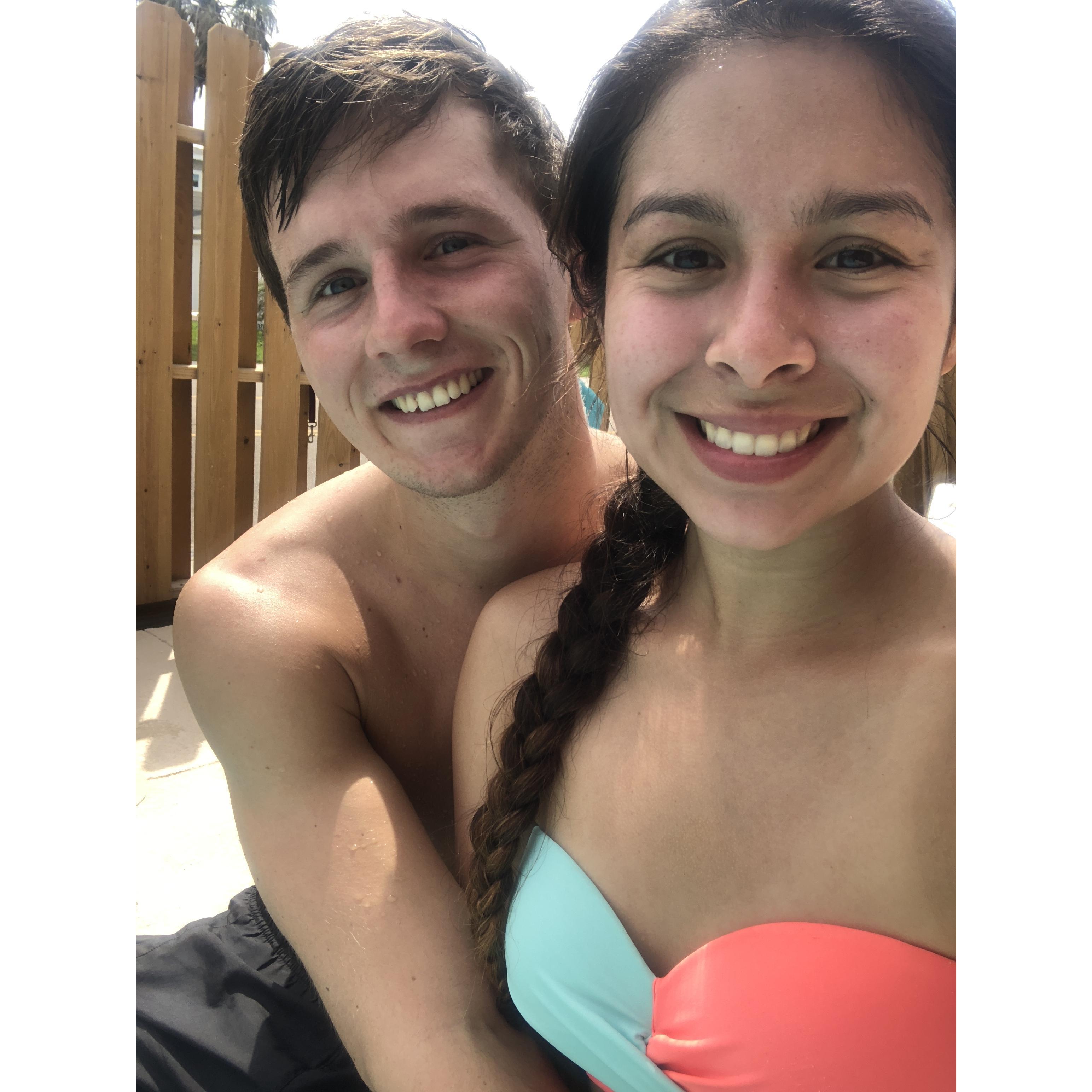 Our first trip to Port A together!