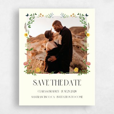 Yellow Wedding Save the Date - Merryton Photo