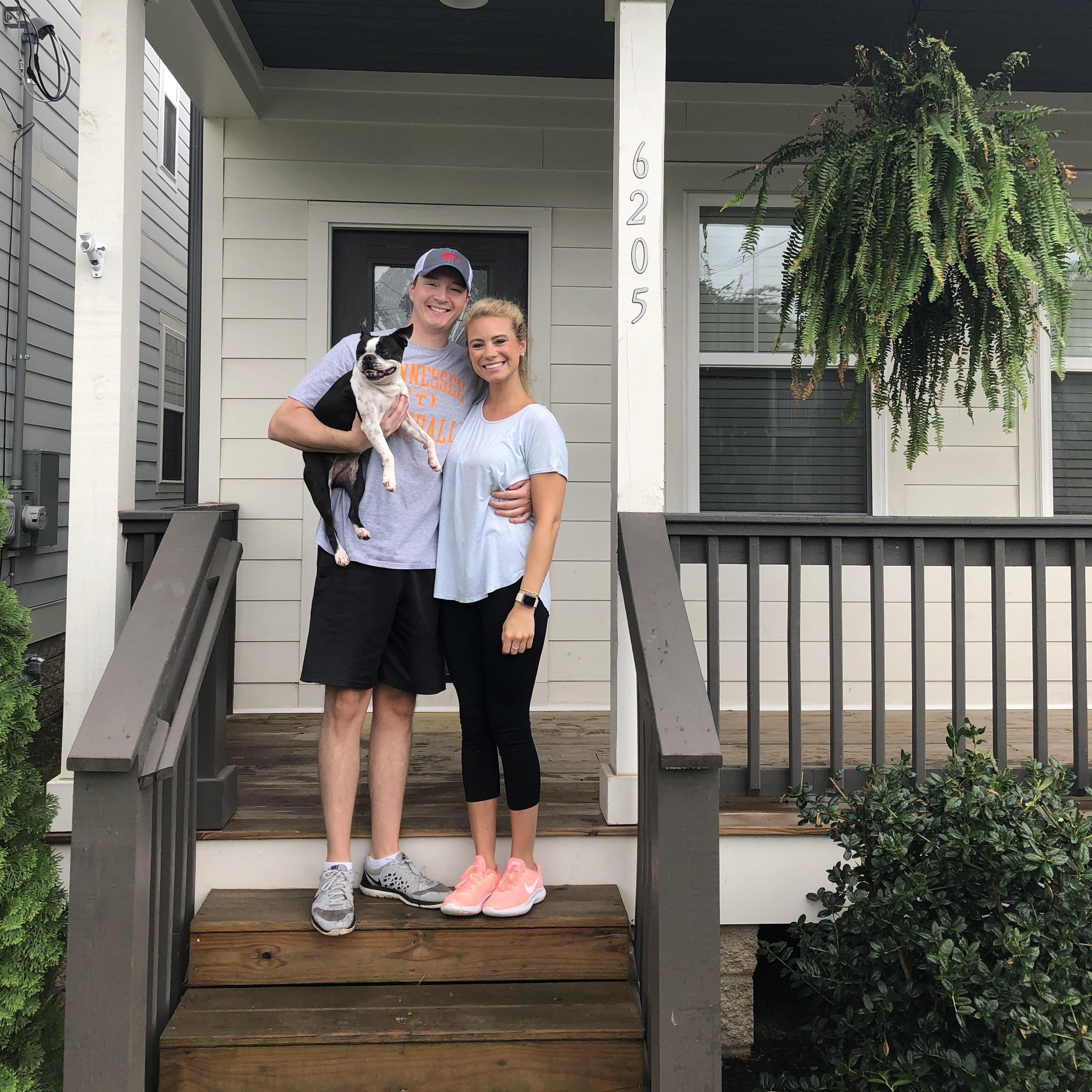 Our first house when we moved back to Nashville in 2018