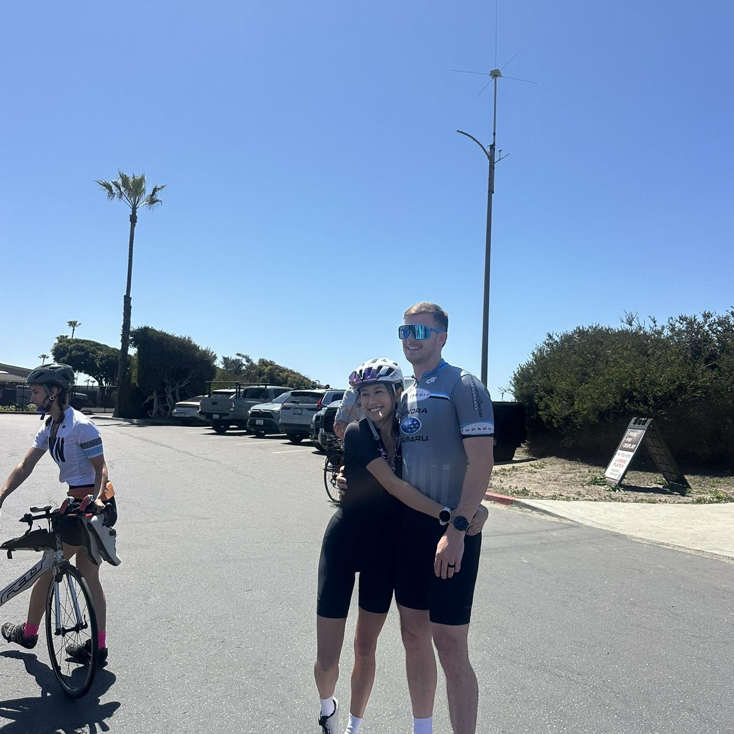 Cycling in Oceanside on Sydney’s 27th Birthday