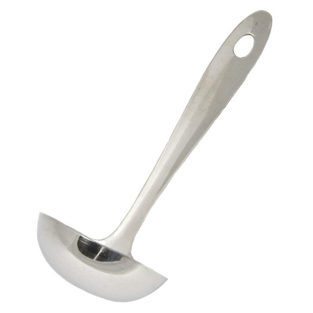 Chef Craft 8" Stainless Steel Serving Ladle with Sleek Mirror Finish 1-pack