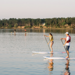 On the water