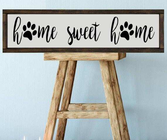 Home Sweet Home (Paw Prints)