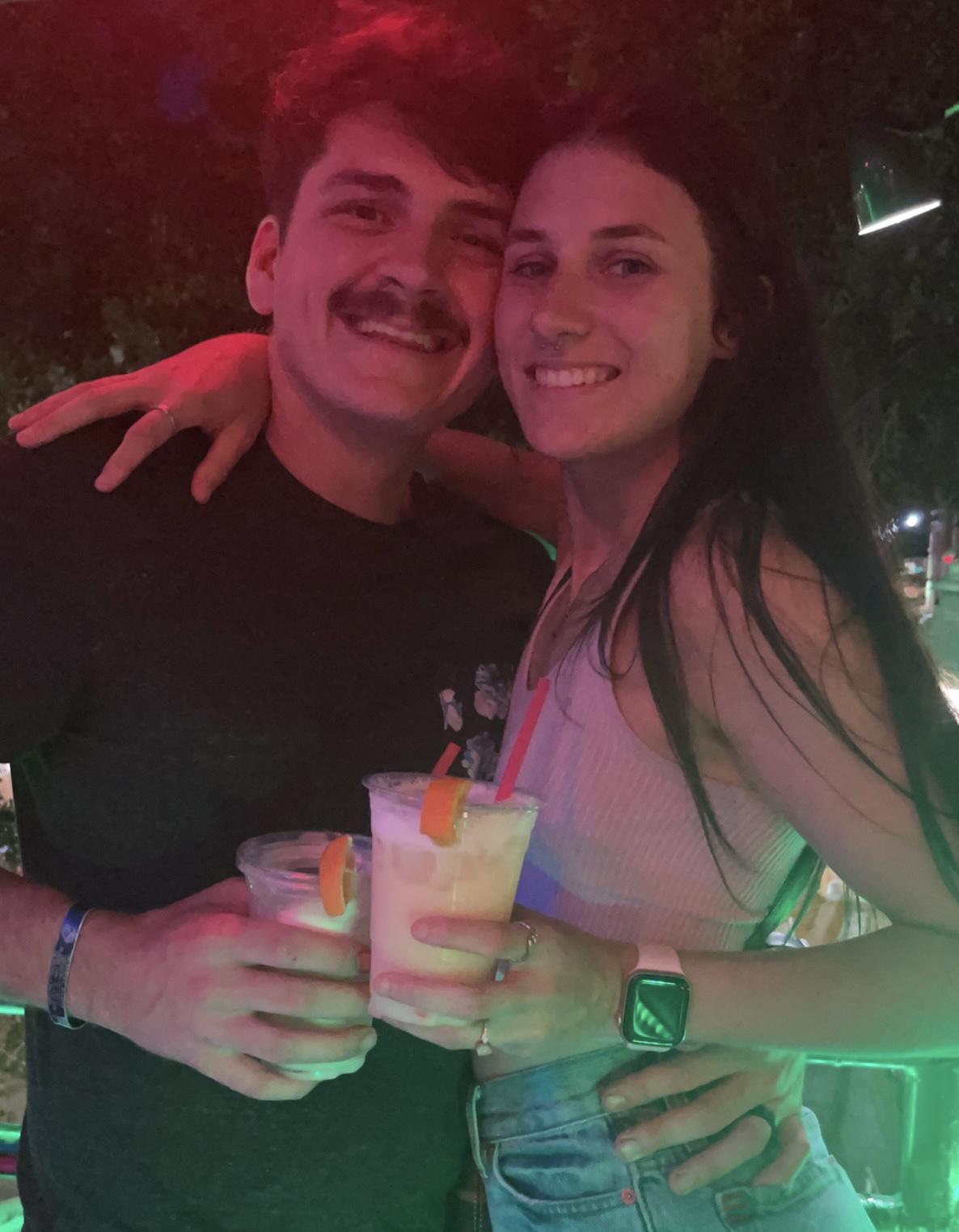 Our first night out on the town after moving to Savannah together 🍻