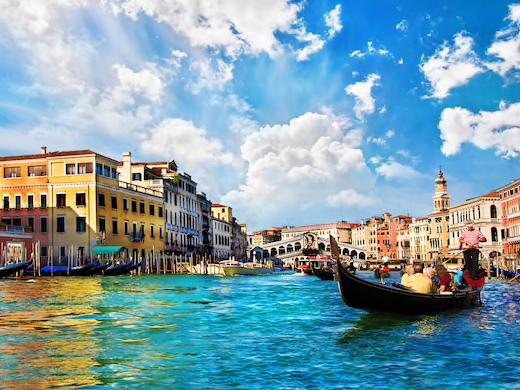 Gondola ride in Venice