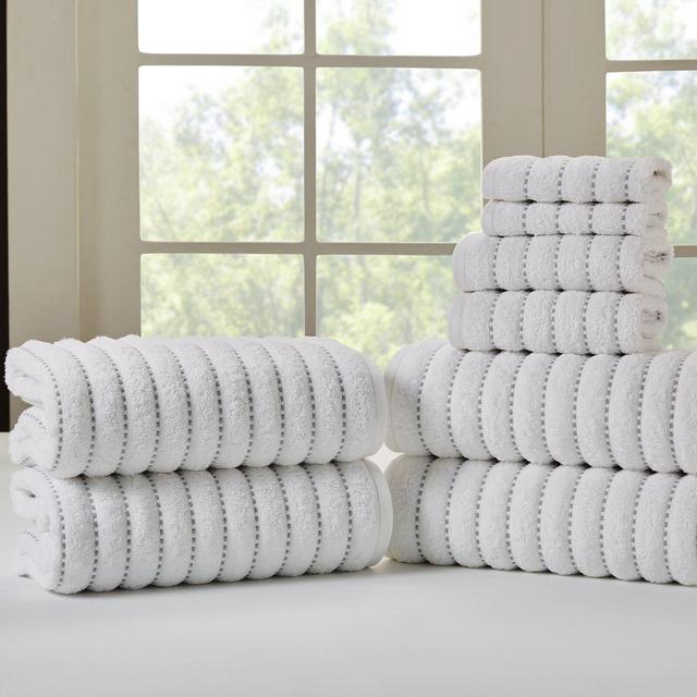 Osheen-Ela Organic 8 Piece 100% Cotton Towel Set