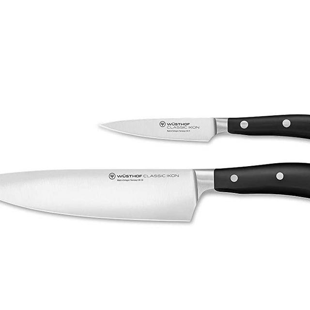 Wüsthof 1120360205 Classic IKON Cook’s Set, 2-Piece, Black