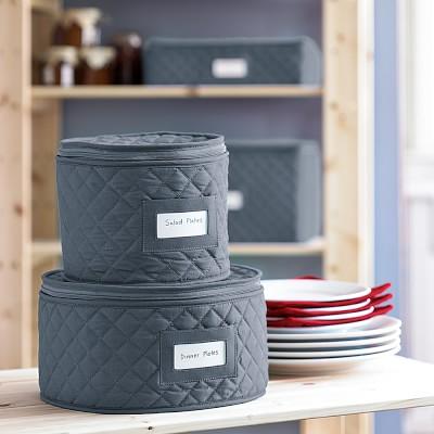 Quilted China Storage Cases, Saucers