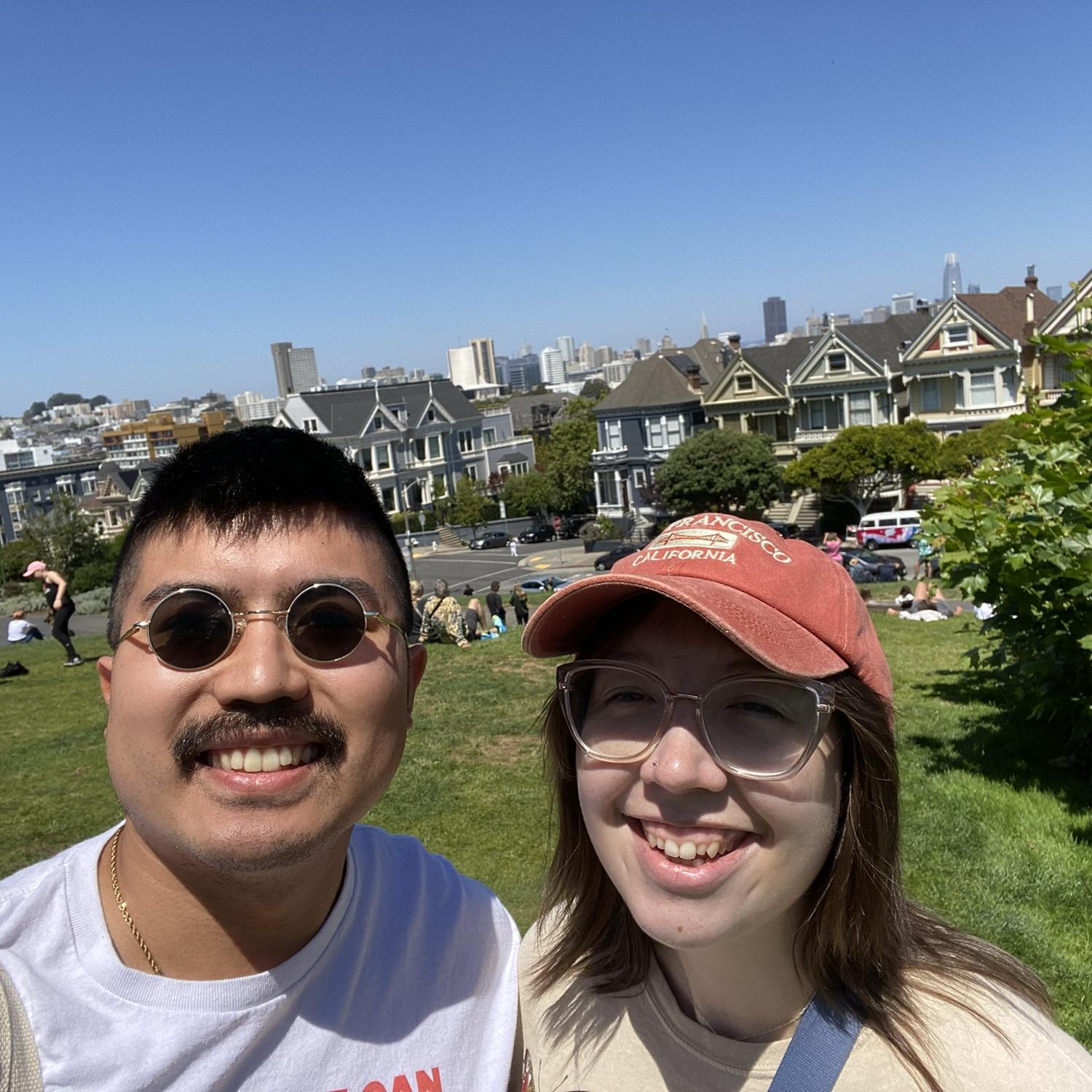 A little selfie with the Painted Ladies during our San Francisco trip in 2024!