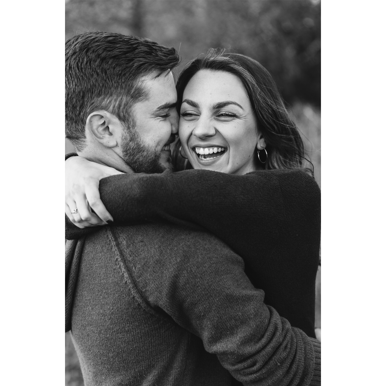 One of our favorite engagement pictures! Cory was drawing pictures on Bre's cheek with his nose!