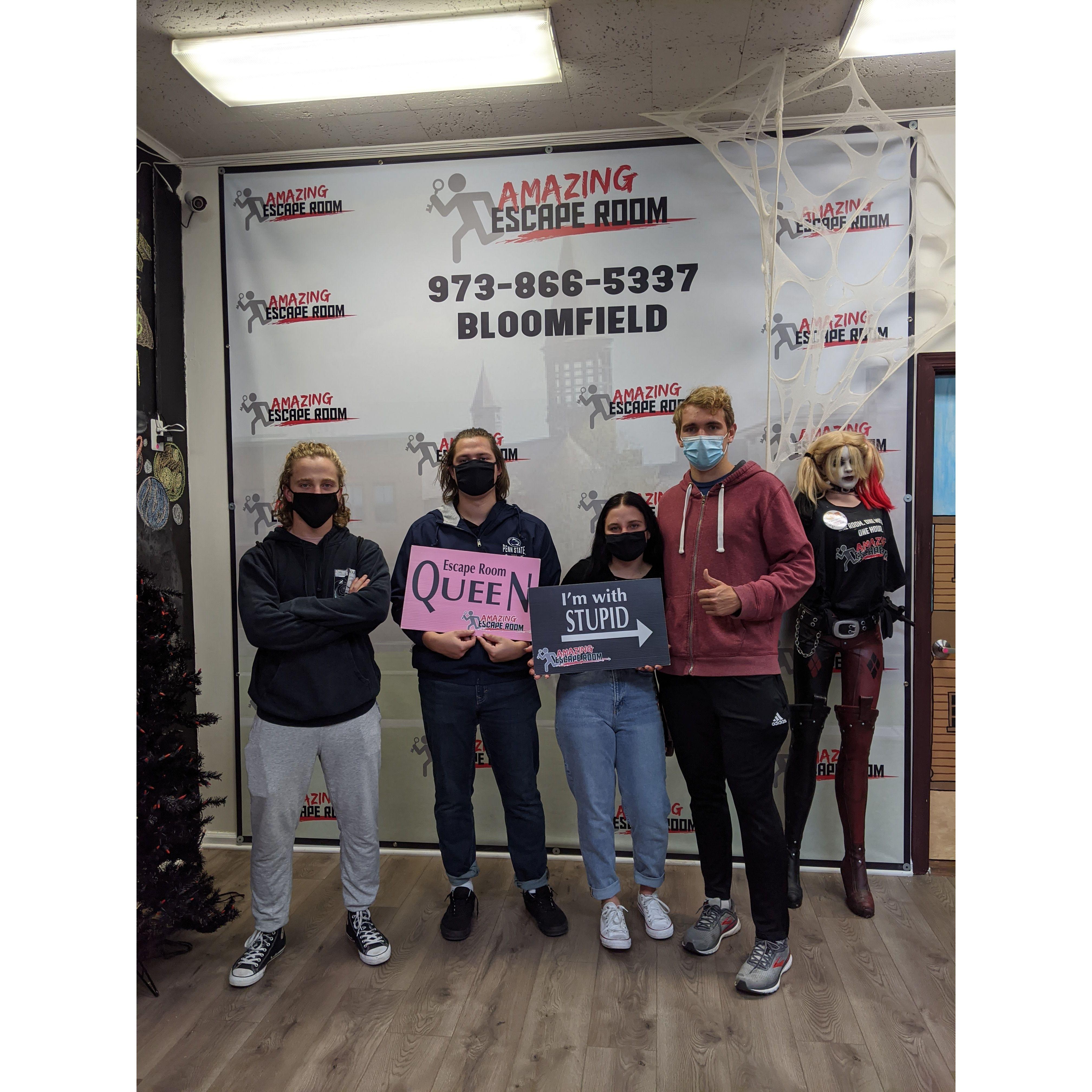 Our first escape room together.