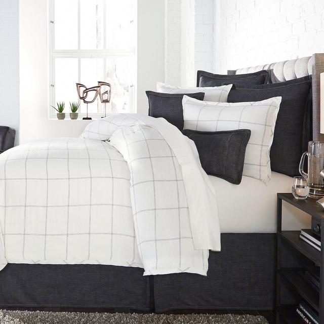 CremieuxOwen Linen Windowpane Duvet Mini Set