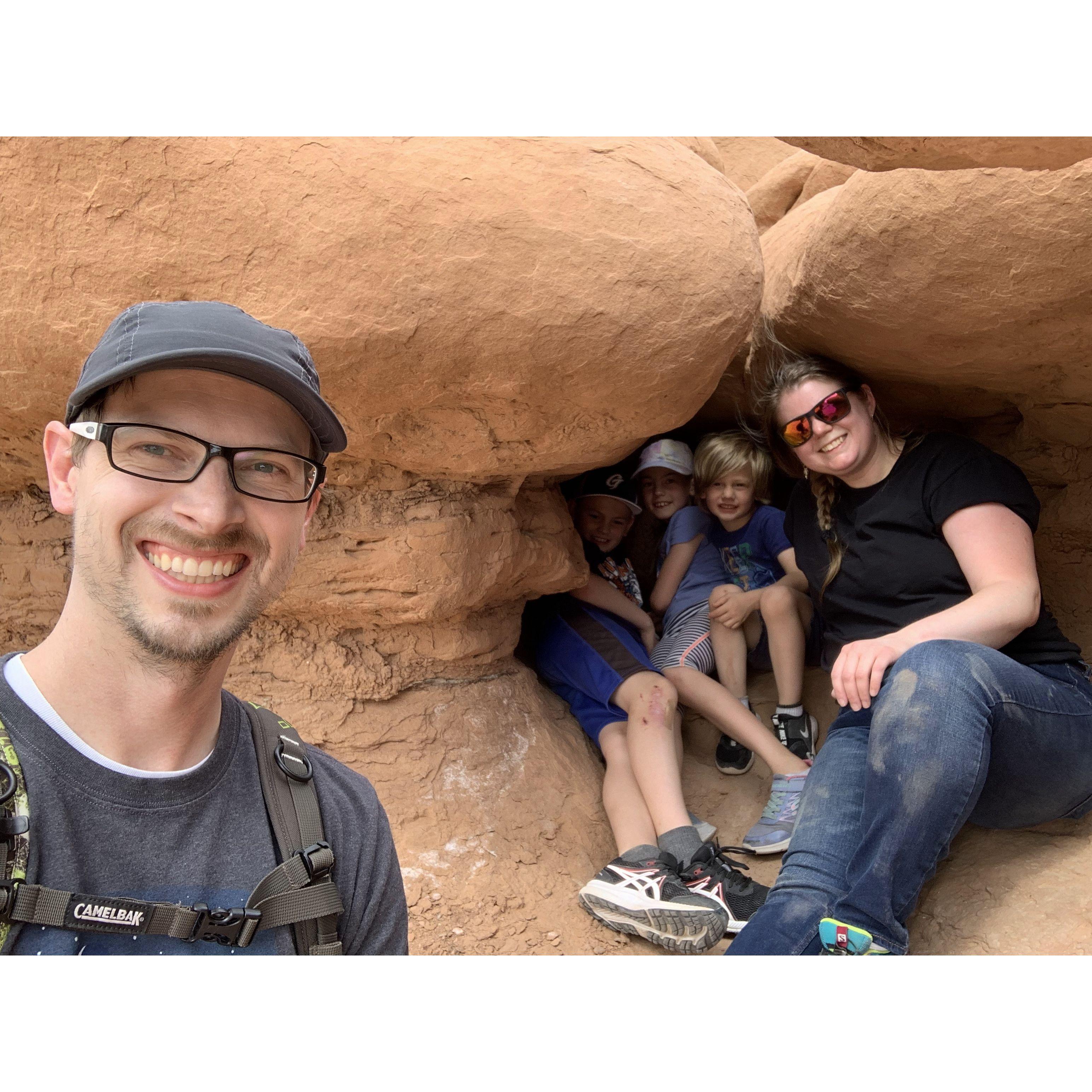 Goblin Valley with the kids.