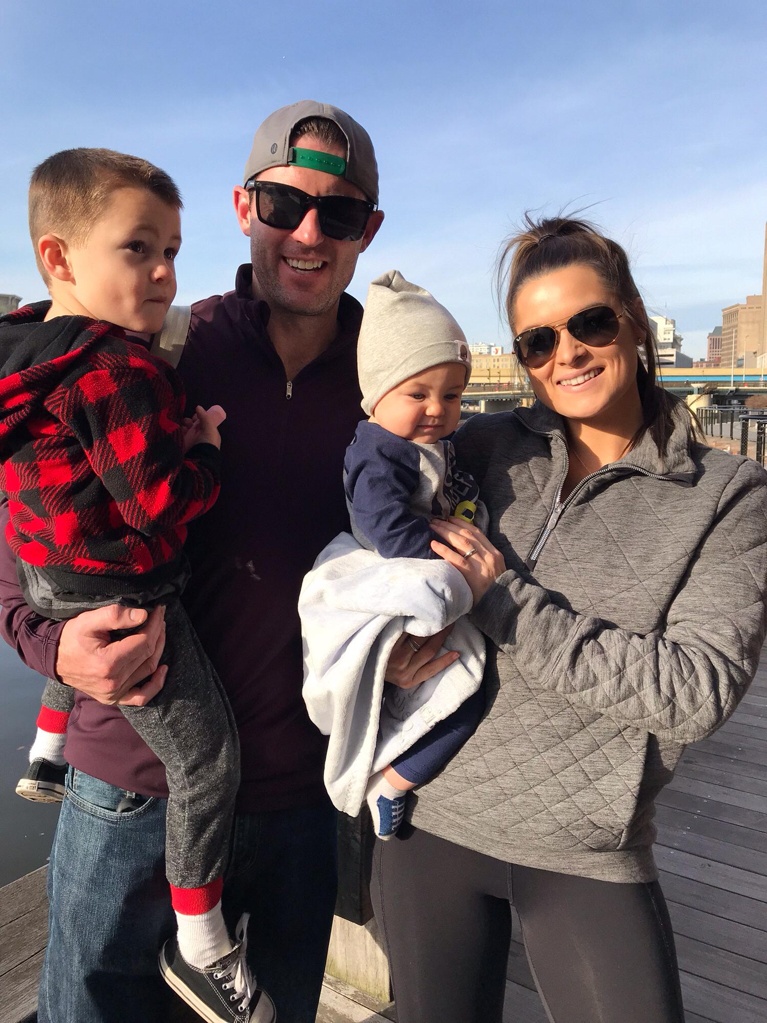 Family exploring the waterfront in Milwaukee 2017