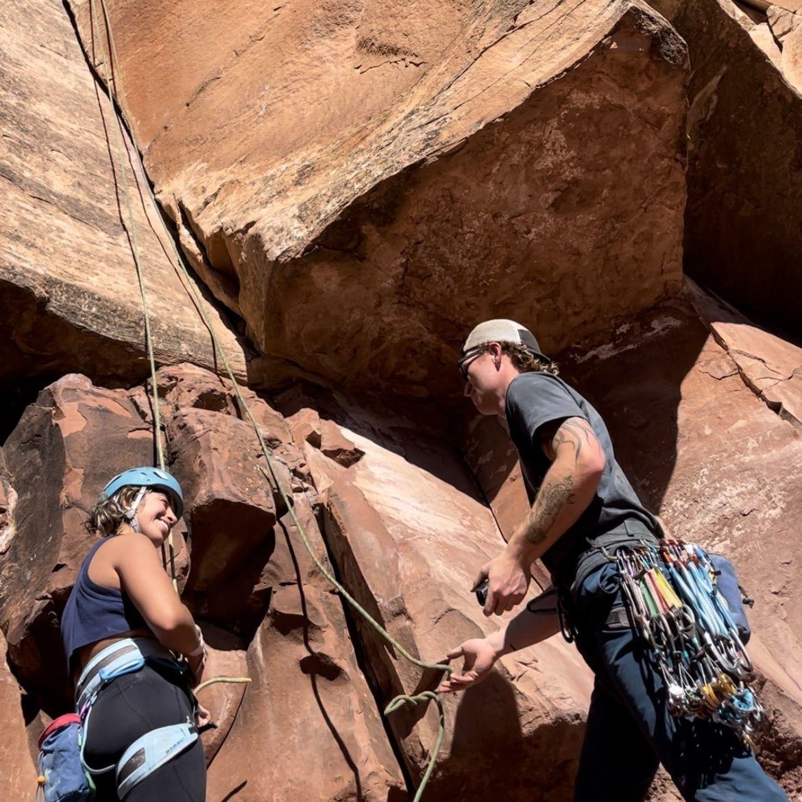 Climbing is what brought us together. Now it is something we love doing together.