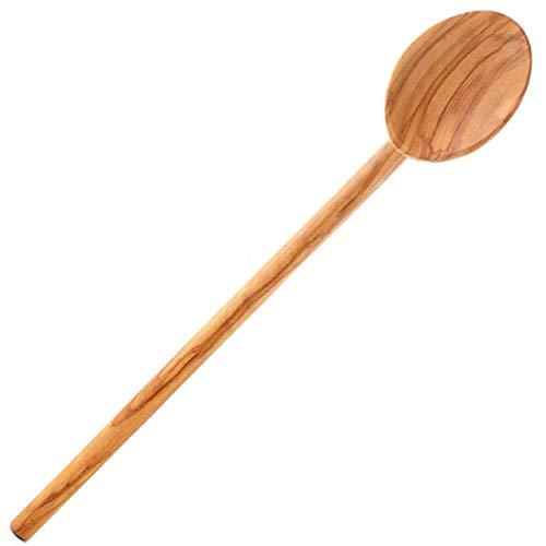 Eddington 50003 Italian Olive Wood Cooking Spoon, Handcrafted in Europe, 13.75-Inch