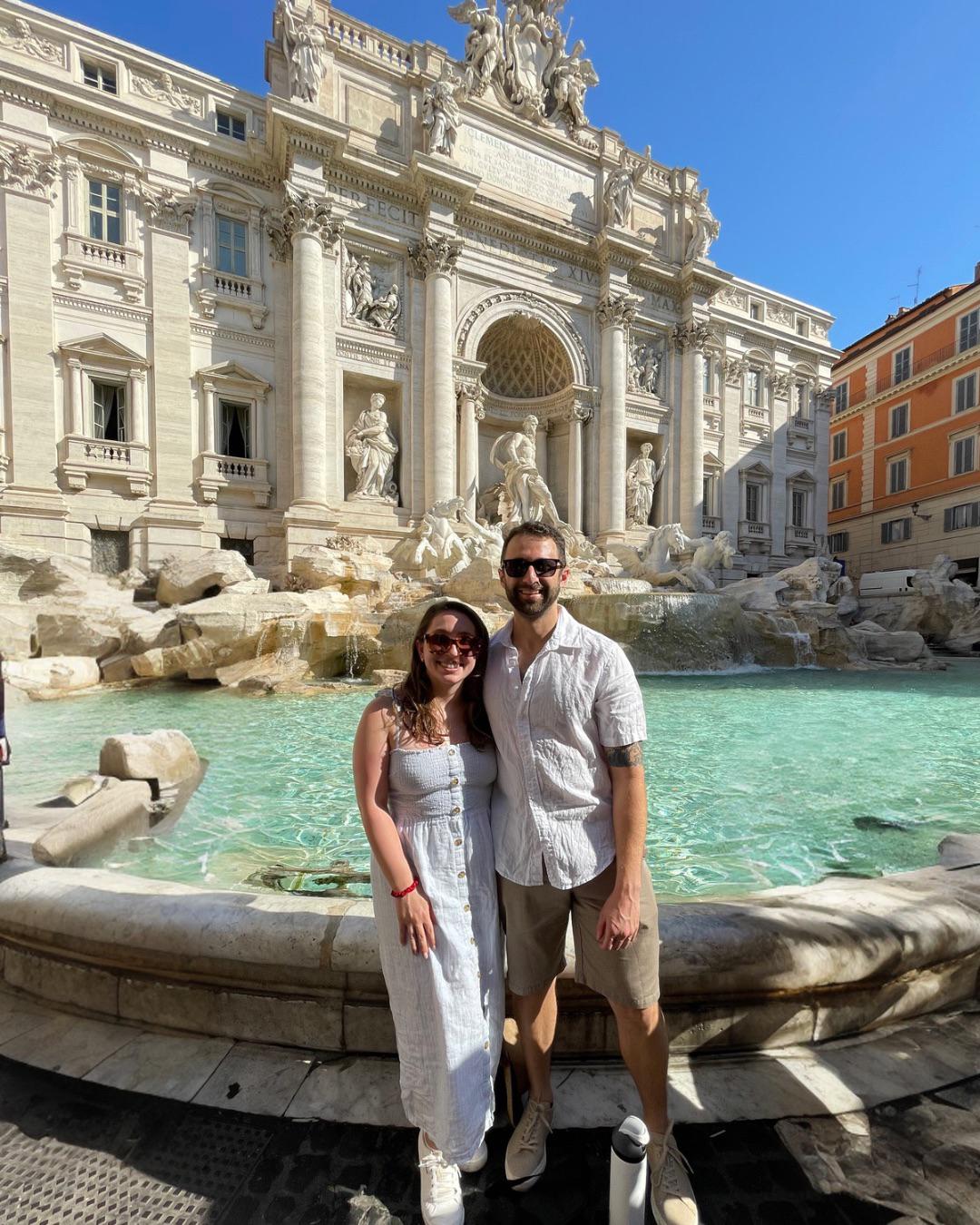 Jon's first time to Europe was our trip to Rome & Naples in August 2023! Our first stop in Rome was the Trevi Fountain