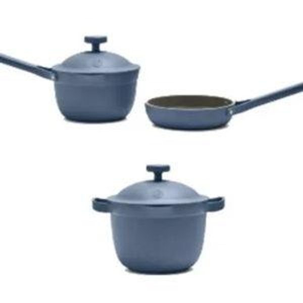 Tiny Cookware Trio, Blue Salt