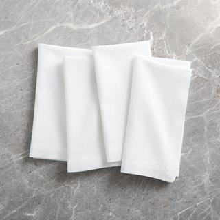 Abode White Cotton Napkins, Set of 4