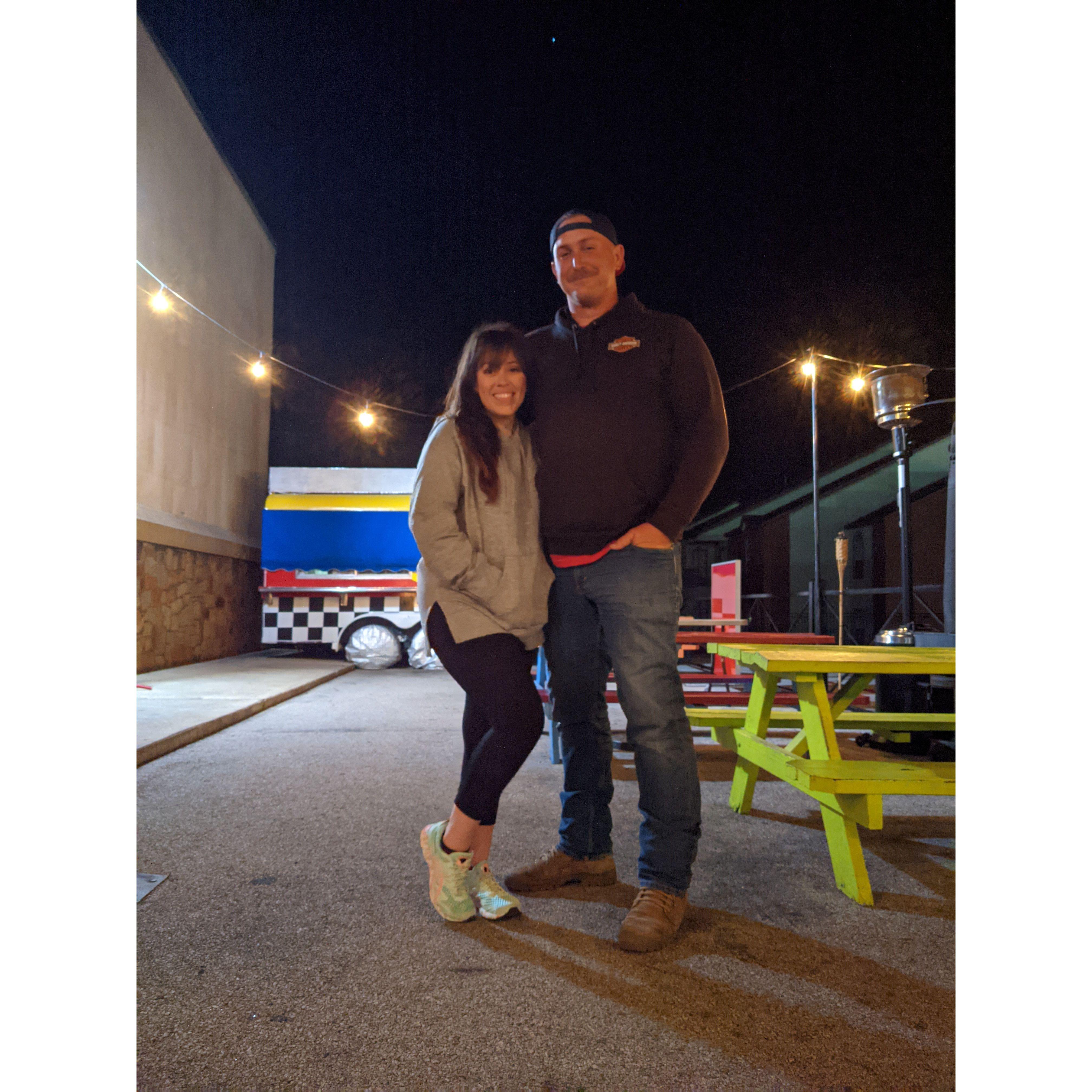 Our first date! We didn't know it then but look where we are now!