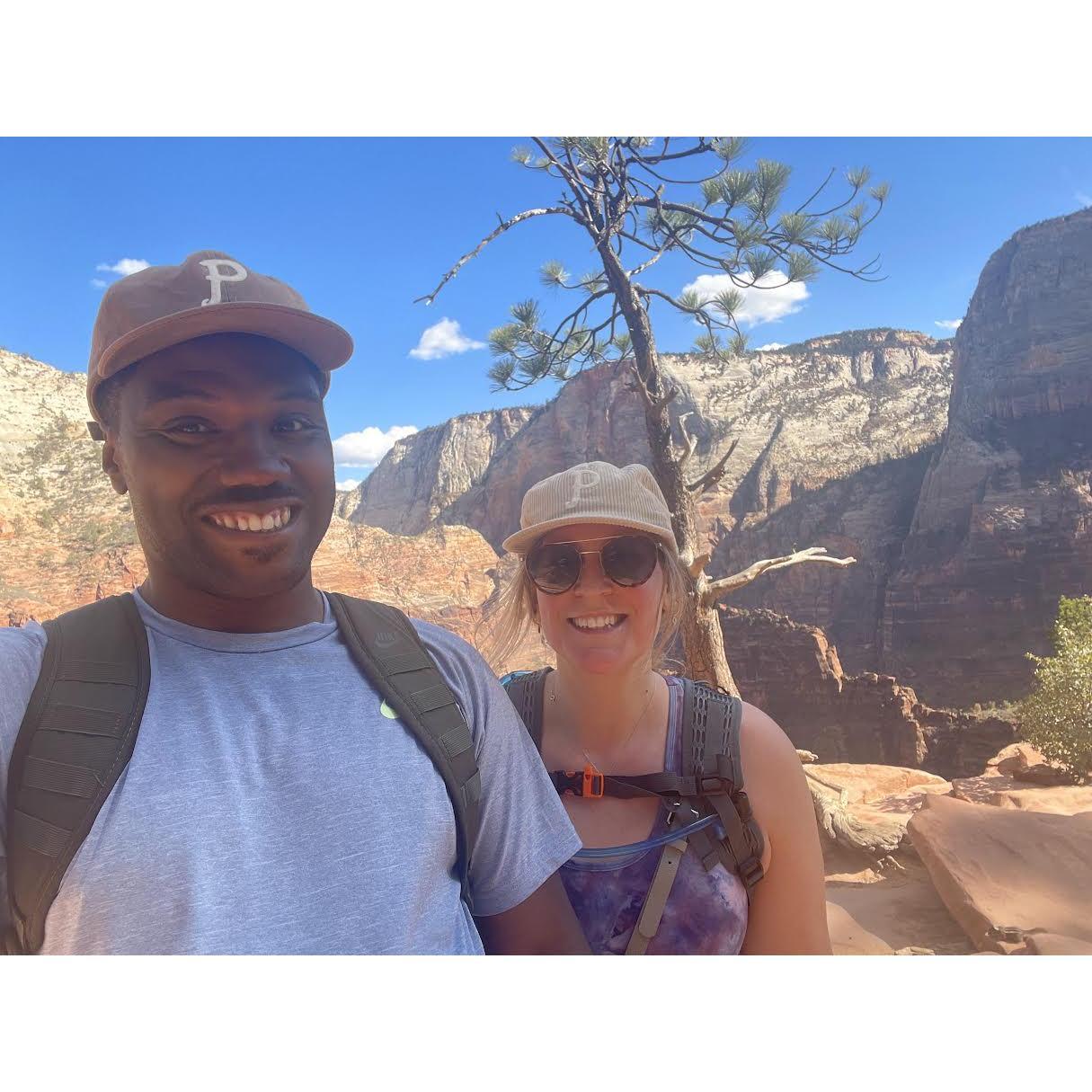 Hiking Angels Landing in Zion National Park!