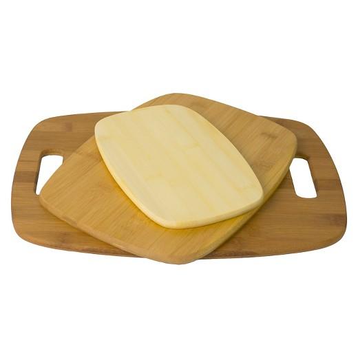 Architec 3 Piece Bamboo Wood Reversible Cutting Board Set