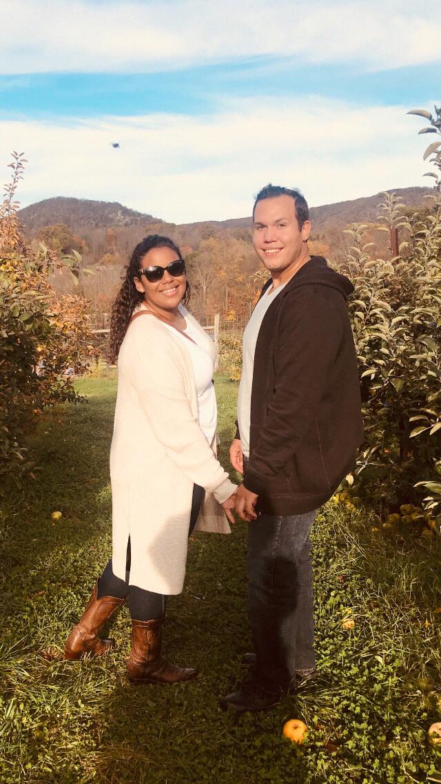 Our first trip apple picking!