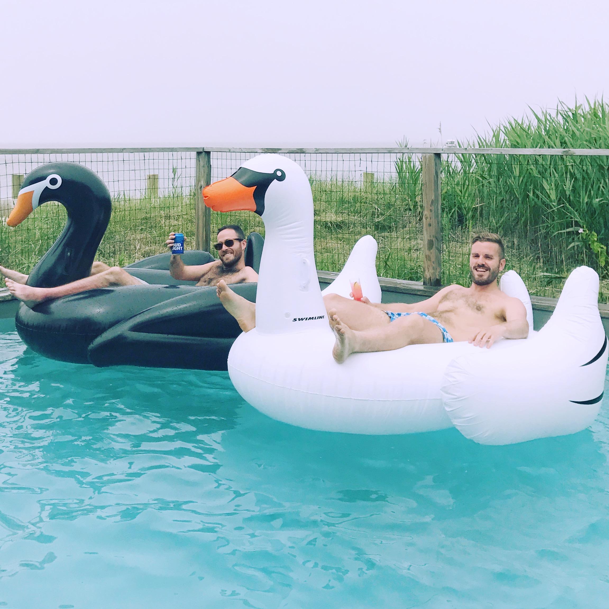 Keeping up with the inflatables in Fire Island. July 2017.