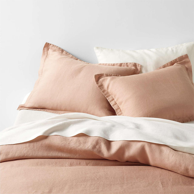 New Natural Hemp Terracotta King Duvet Cover