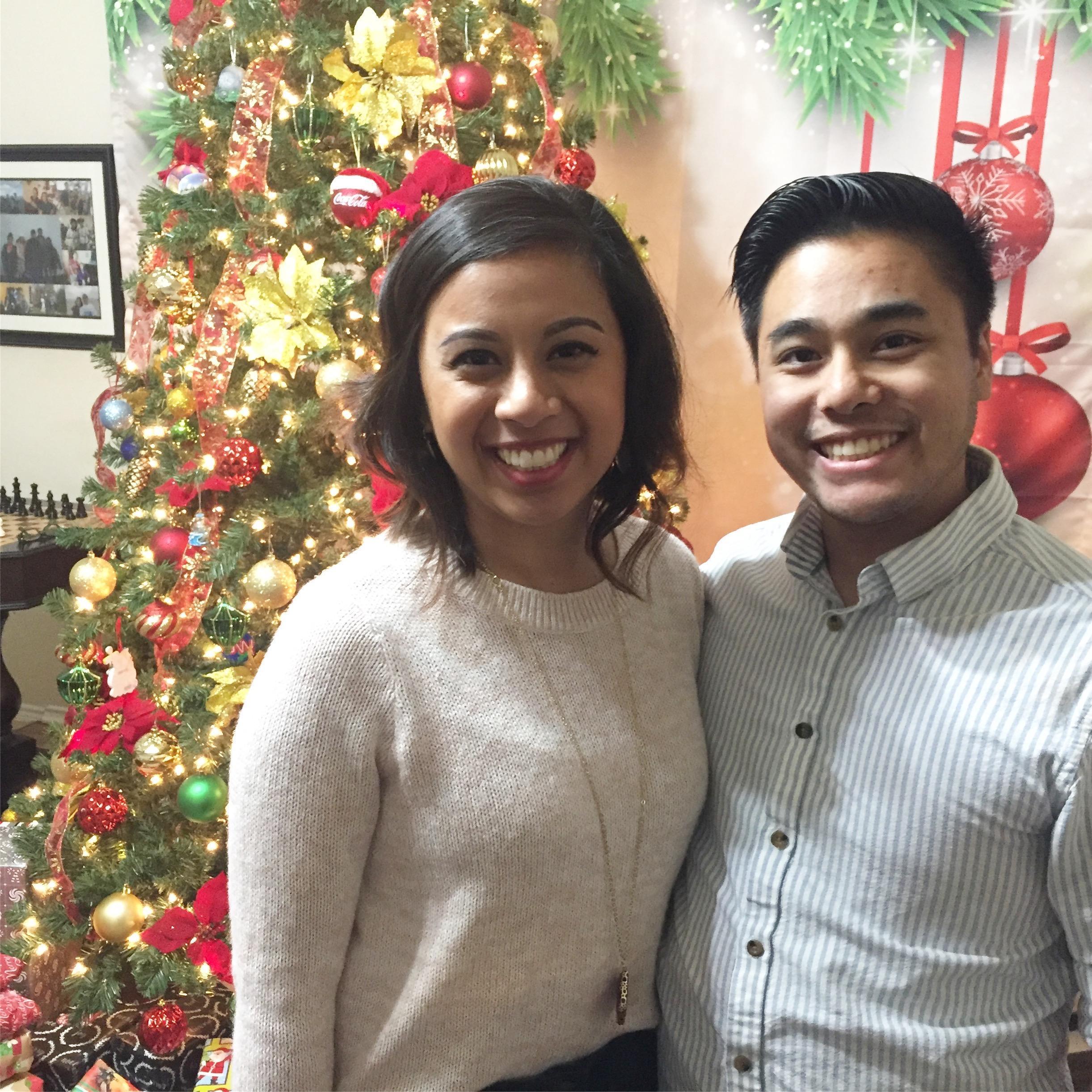Our first Christmas together.