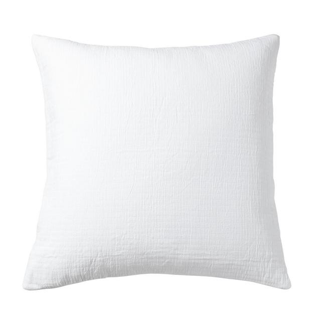 Pickstitch Matelassé Euro Sham (White)