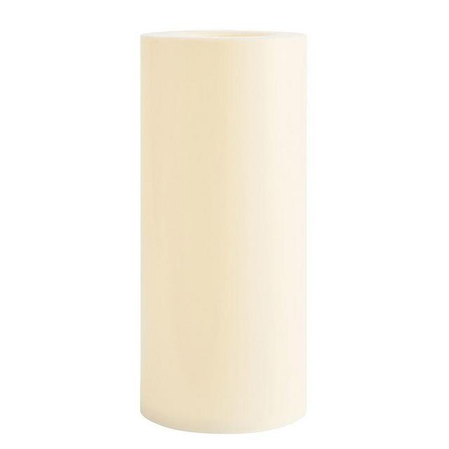 Standard Flameless Outdoor Pillar Candle, Ivory - 8 x 18