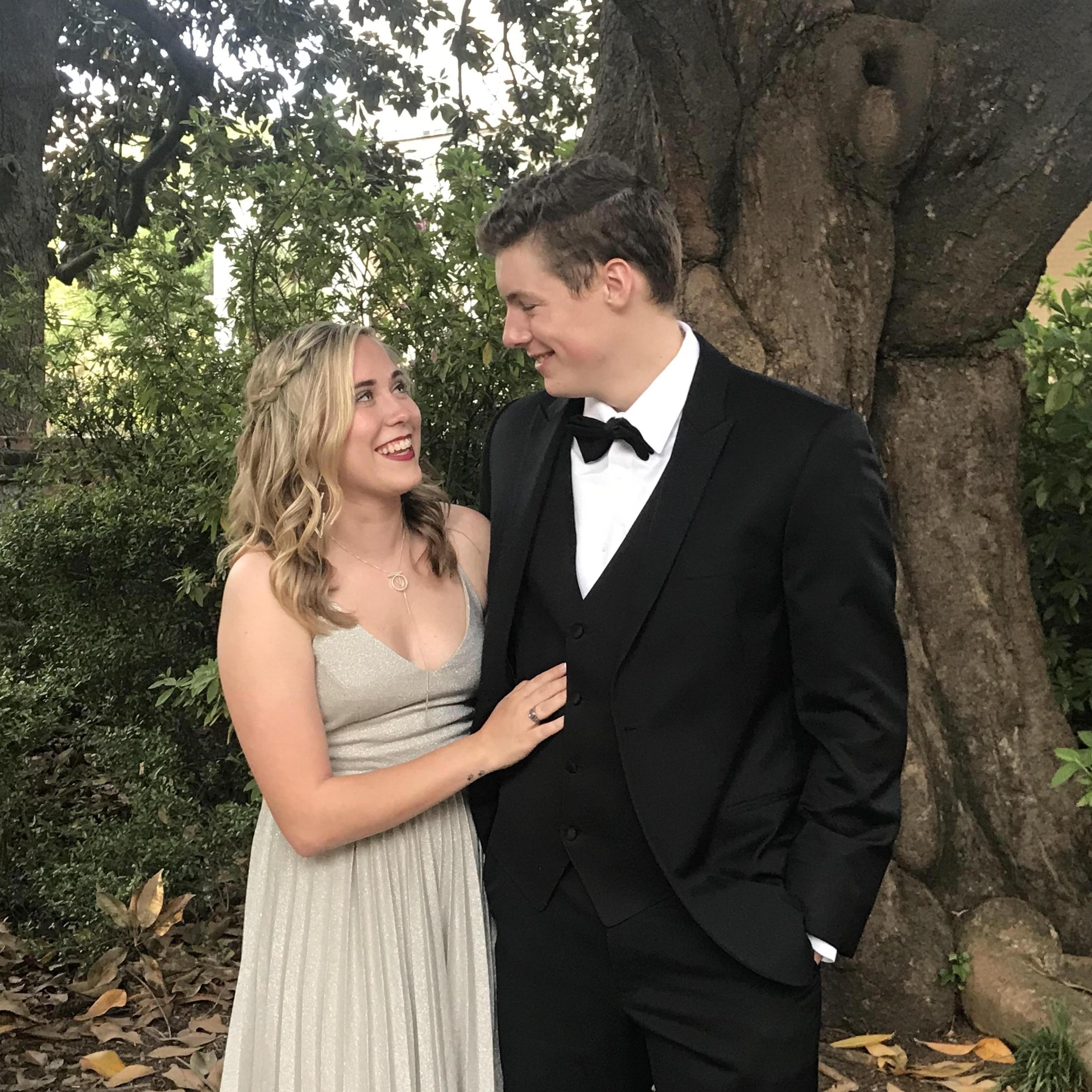 Our first sorority formal together in 2018.