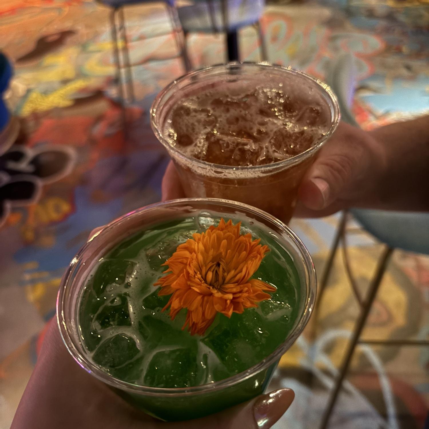 Fun drinks at Meow Wolf