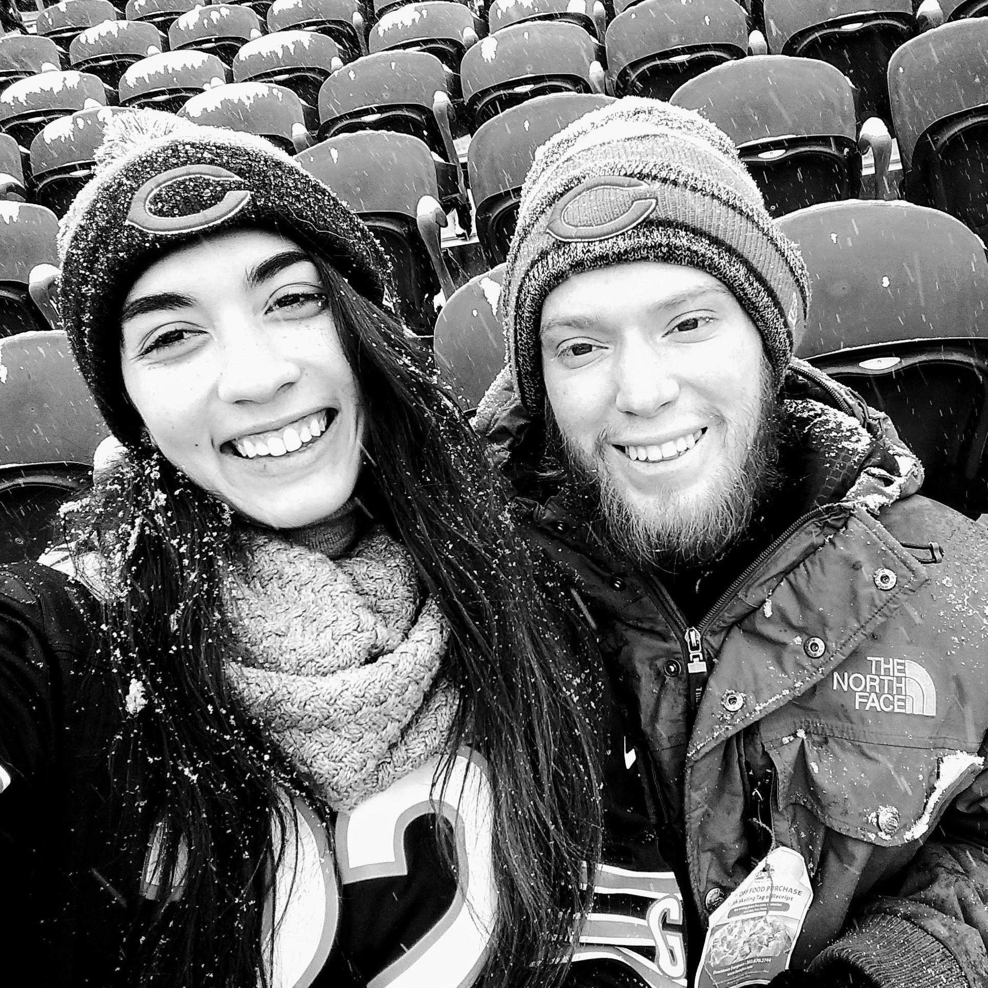 Our most memorable Bears game. We sat in Soldier Field as a blizzard came down on Christmas Eve!