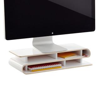 Three by Three White up-rise! Desktop Organizer
